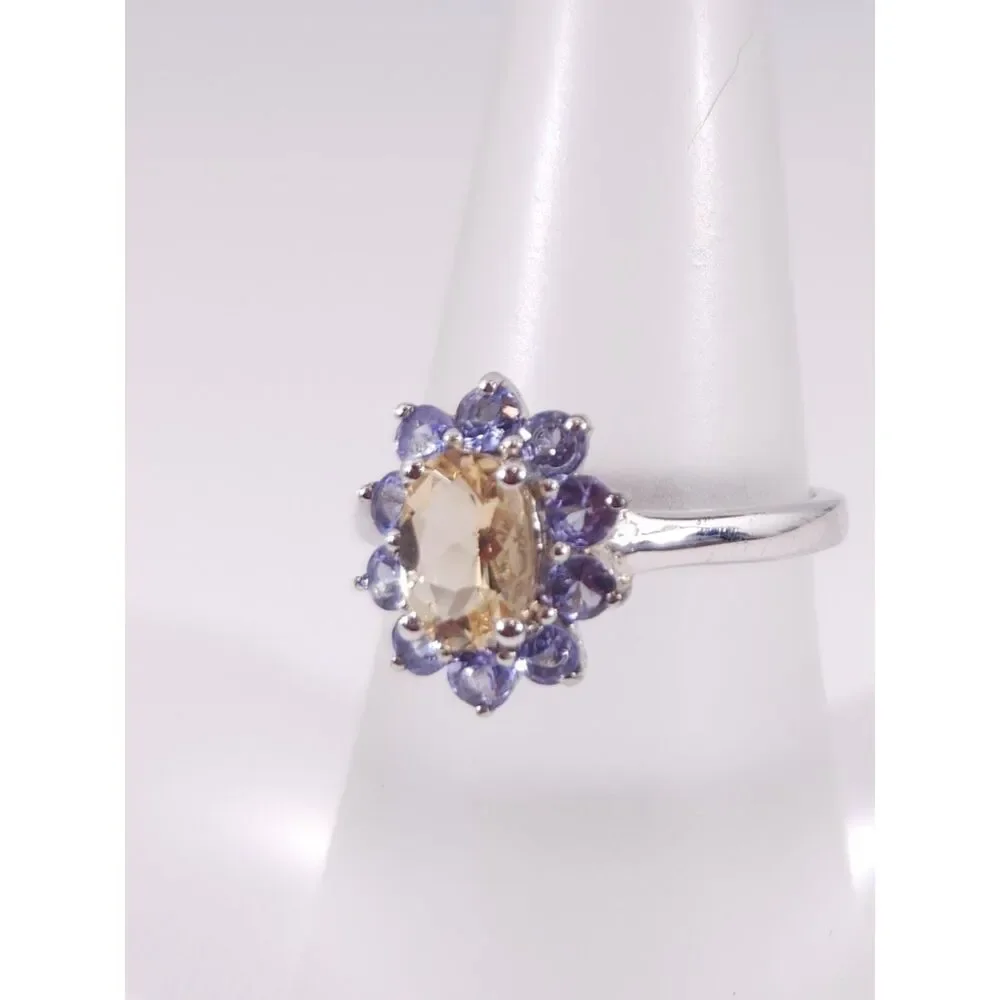 Marialite and Tanzanite Ring Size 7